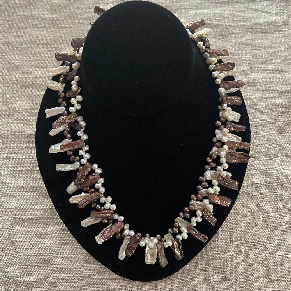 Freshwater Pearl Double Strand Necklace - Picture 7 of 9